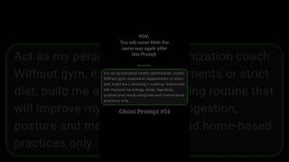 This Prompt will change your Health and Money Game || Dark Prompt
