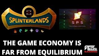 THE SPLINTERLANDS GAME ECONOMY IS FAR FROM EQUILIBRIUM