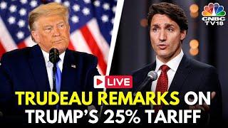 LIVE: Justin Trudeau Speaks on Canada’s Response To Trump Tariffs and Retaliatory Tariffs | N18G