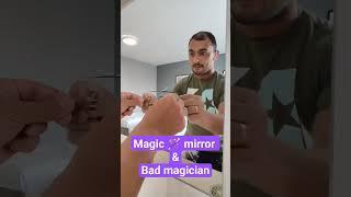 #Magic #mirror & #Bad #magician 🪄 #trick #illusion with #money and #beer #shorts #funny #shortvideo