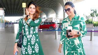 Shweta Tiwari & Palak Tiwari Twinning In Green Outfits | Lehren Small Screen