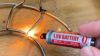 Even Engineer Don't Think Of This! Make Simple Welding Machine From 1.5V Battery