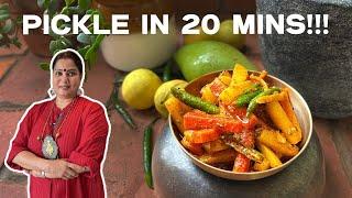 Easiest Instant Pickle in Just 20 Minutes!! Chef Smita Deo