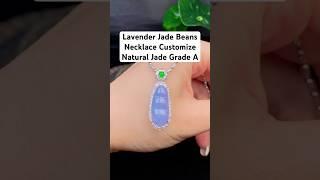 Lavender Jade Beans Necklace Customize #jewelry #jewellery #necklace #gemstone #earrings #ring #gems