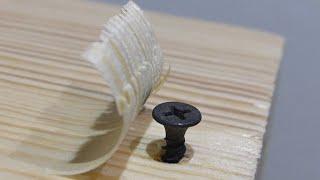 how to hide a screw in wood