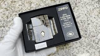 Zippo 2021 COTY Art Deco Design Limited Edition Lighter