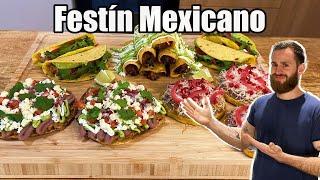 Como hacer Tacos, Flautas, Sopes y Tostadas - Festín Mexicano