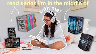 continuing series i'm in the middle of! | spoiler free reading vlog