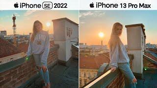 iPhone SE 3 2022 VS iPhone 13 Pro Max Detailed Camera Comparison | iPhone SE 2022