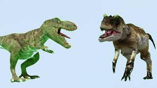 Allosaurus vs Tyrannosaurus rex Samuel and his friends productions animations