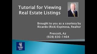 Tutorial for Viewing Real Estate Listings