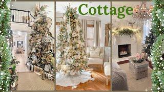 3 Holiday Home Tours: Cozy Cottage Shabby Farmhouse Classic Christmas Decorating Ideas