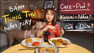 Thử bánh trung thu vị lạ năm nay | Cafe phở, khoai nấm, chà bông dừa