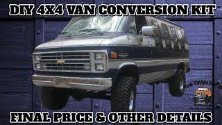 DIY 4x4 Van Conversion Kit - Final Price & Other Details - The Swim Shop 4x4 Vans