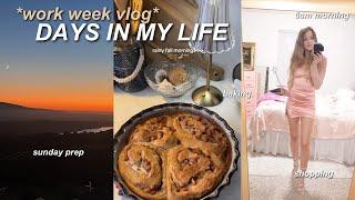 WORK DAYS IN MY LIFE  life update, cozy baking + shopping! working full time as a law student ️