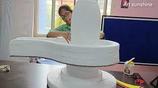 Shivling model /how to make shivling at  home or school with thermocol and cardboard ॐ नमः शिवाय 