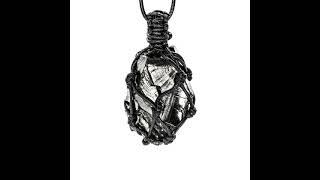 Pendant Elite shungite in braided cord