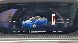 Tesla Model S Plaid Ladeleistung bei 50% SOC - Supercharger V3  Charge speed