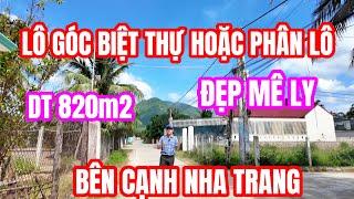 BÁN ĐẤT LÔ GÓC NHÌN LÀ MÊ NGAY tại DIÊN PHÚ bên Cạnh NHA TRANG Full thổ cư