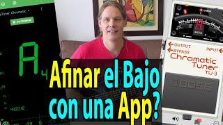 Afinar el Bajo con una App de smartphone o tablet, es menos exacto que un verdadero afinador?