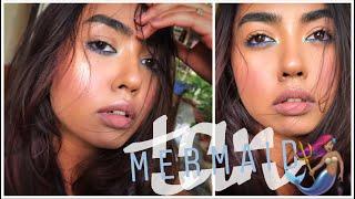 THE TAN MERMAID ‍️ MAKEUP TUTORIAL | Easy Drugstore Soft Glam Makeup Tutorial | NC42 