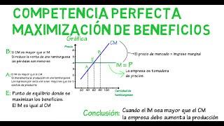 Competencia perfecta, maximización de beneficios | Cap. 18 - Microeconomía