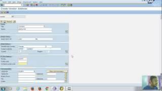 working with master data in mm creating vendor master record