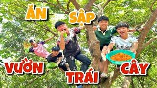 Anh Ba Phải | Thử Thách Ăn Sập Vườn Trái Cây Với Thau Muối Ớt Siêu Cay