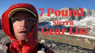 7lb Ultralight Backpacking Gear List (With Bear Can!) | Full Comfort Setup for the PCT