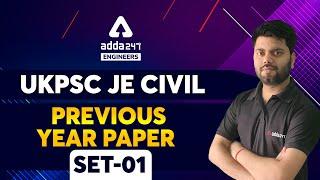 UKPSC JE | Civil Engineering | UKPSC JE Civil Previous Year Question Paper #1