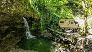 CAMPING AT THE BOTTOM OF A MAGNIFICENTLY BEAUTIFUL WATERFALL