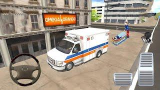 Direksiyonlu Ambulans oyunu 3D #33 American Ambulance Simulator - Ambulans oyunları Android Gameplay