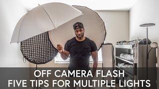 5 Tips To Improve Your Off Camera Flash Photography With Multiple Lights | Photography For Beginners