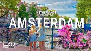 Amsterdam, Netherlands 4K Walking Tour | Serene Stroll Through the Heart of the Netherlands