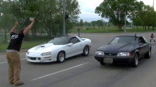 BEATER BOMB vs 1000whp Turbo Camaro on the STREET