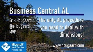 The only AL procedure you need to deal with dimensions in Business Central