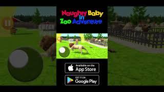 Naughty baby in zoo simulator game