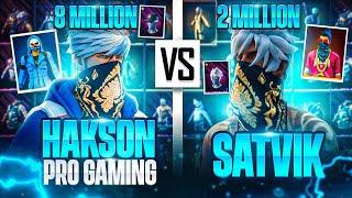 SATVIK VS HAKSON PRO GAMING  COLLECTION VERSES OF THE YEAR - GARENA FREE FIRE || HAKSON OFFICIAL ||