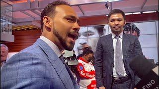 THURMAN asks PACQUIAO if he really named his dog Thurman? 