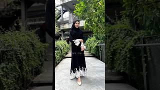 Ayu dan Sopan dengan busana Abaya Hitam dari Dubai #abayadubaimalaysia