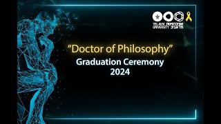 Doctor of Philosophy - Graduation Ceremony - 2024