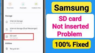 SD card Not inserted Problem || Fix Samsung SD card Not inserted Problem