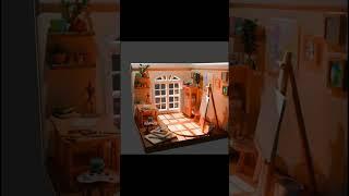 Art studio 3D model in blender.