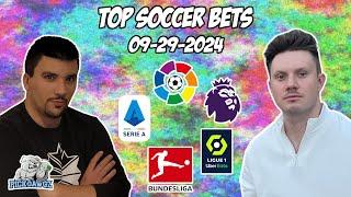 Free Soccer Bets 9/29/24: PickDawgz Corner Kick EPL, LaLiga, Bundesliga, Serie A, Ligue 1 Free Bets