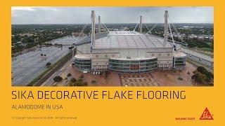 Sika Decorative Flake Flooring: Alamodome in USA