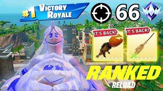 *MYTHIC GRAPPLE* RANKED OG Fortnite Reload | High Kill Gameplay | Keyboard And Mouse | 66 Kills