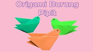 Cara Membuat Burung Dari Kertas [Origami Burung Pipit] Easy & Fun Origami