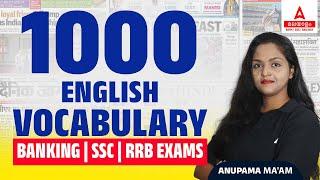 English Vocabulary for IBPS RRB SBI Bank Clerk and PO Exams | by Anupama Ma'am #1