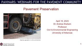 Pavinar: Pavement Preservation