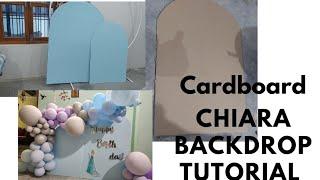 Cardboard arch tutorial